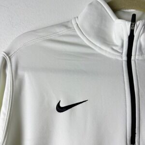 Nike‎ Dri-Fit CC Tennis White Quarter-Zip Pullover Women's Large